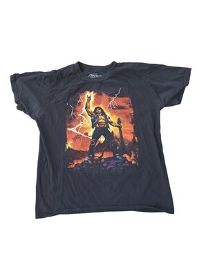 Netflix Stranger Things Eddie Munson Master of Puppets Graphic T-Shirt L